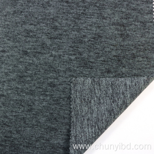 100% Polyester Spun fleece one side brushed fabric